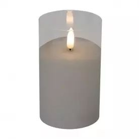 Somogyi LED-es gyertya üvegben 7,5cm (átmérő) x 12,5cm (CD 1)